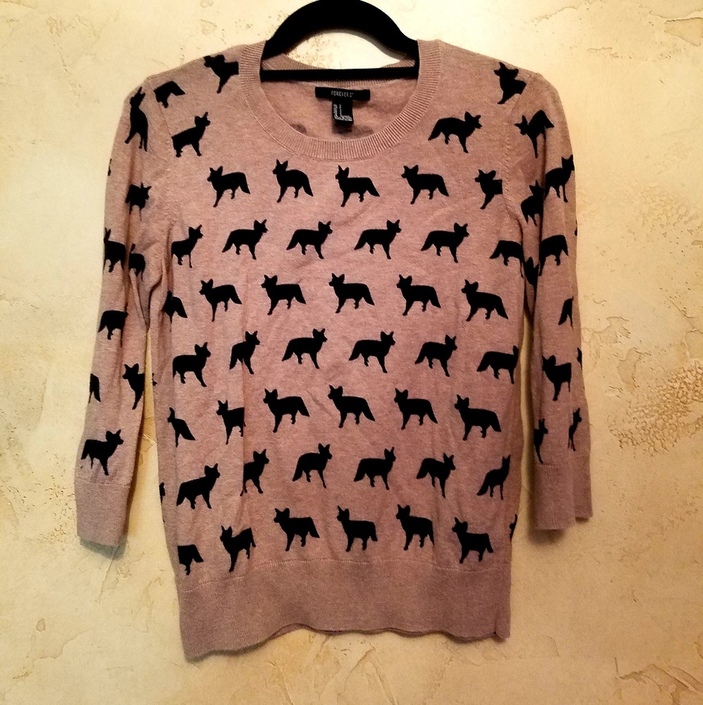 Fox Crop Sweater